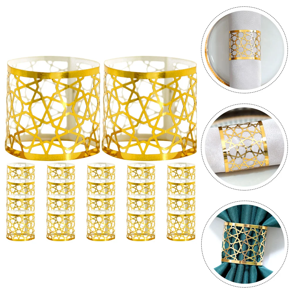 50Pcs Compact Napkin Rings Delicate Napkin Buckles Paper Made Serviette Ring Decors
50Pcs Compact Napkin Rings Delicate Napkin Buckles Paper Made Serviette Ring Decors