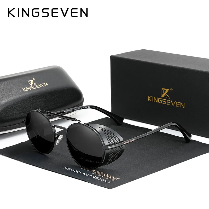 KINGSEVEN Steampunk Round Sunglasses Men Retro Women Sun Glasses For Men Vintage Style Oculos De Sol Men UV400 Travel2022
KINGSEVEN Steampunk Round Sunglasses Men Retro Women Sun Glasses For Men Vintage Style Oculos De Sol Men UV400 Travel2022
