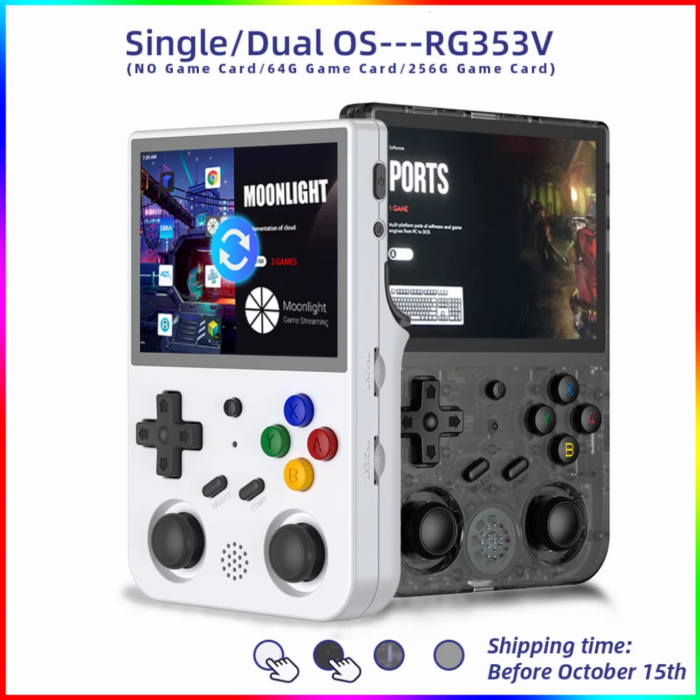 Ручной игровой плеер RG353V, 3,5 дюйма, 640*480, встроенный 20 симуляторов, ретро-игра с проводной ручкой, ОС Android и Linux, RG353VS
Ручной игровой плеер RG353V, 3,5 дюйма, 640*480, встроенный 20 симуляторов, ретро-игра с проводной ручкой, ОС Android и Linux, RG353VS