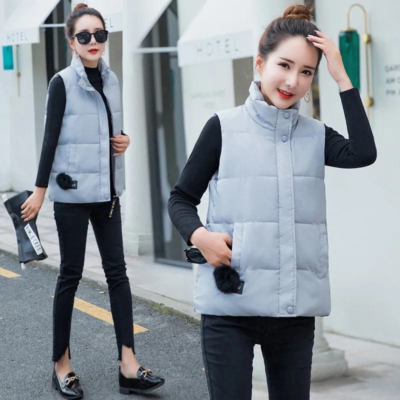 Women's 2022 autumn and winter new Korean version vest thin coat small stand collar cotton vest
Women's 2022 autumn and winter new Korean version vest thin coat small stand collar cotton vest