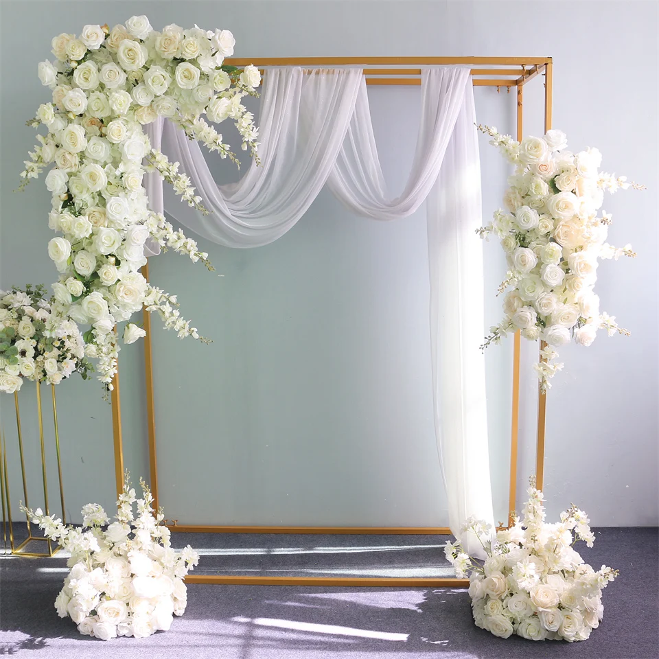 Wedding Flower Arrangement Artificial Flowers Customized White Rose Triangle Flower Row Half Ball Wedding Arch Decoration
Wedding Flower Arrangement Artificial Flowers Customized White Rose Triangle Flower Row Half Ball Wedding Arch Decoration