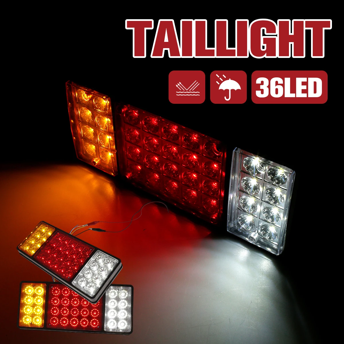 new 2Pcs LED Tail Light Trailer Light Waterproof 36 LED Trailer Stop Brake Turn Tail Light Super Bright Durable LED Stop
new 2Pcs LED Tail Light Trailer Light Waterproof 36 LED Trailer Stop Brake Turn Tail Light Super Bright Durable LED Stop