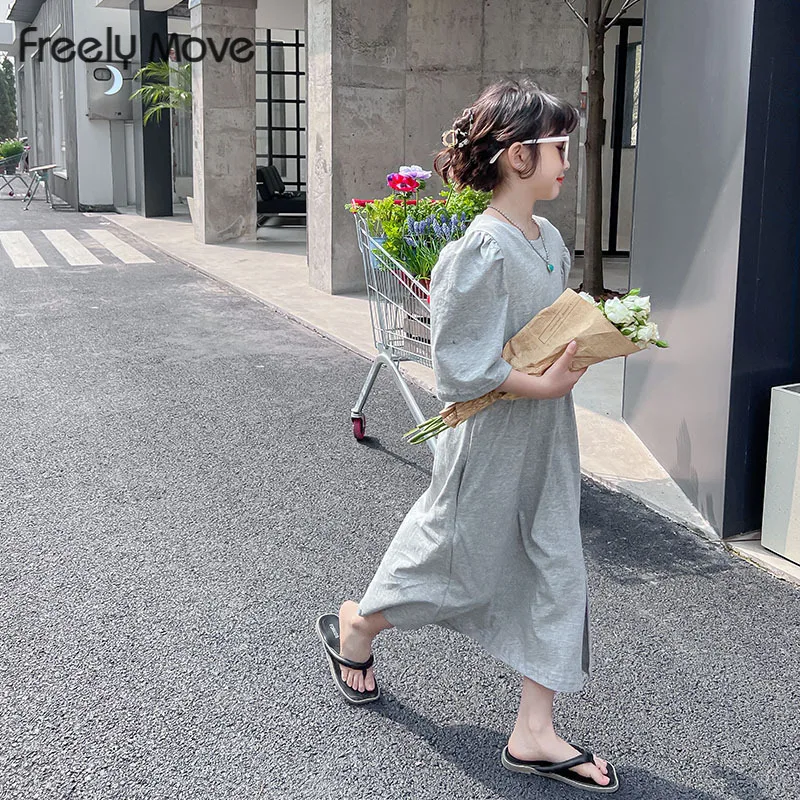 Freely Move Baby Girl Clothes Summer Solid Girls Dress Toddler Kids Girl Casual Dress Cotton Half Sleeve Split Princess Dress
Freely Move Baby Girl Clothes Summer Solid Girls Dress Toddler Kids Girl Casual Dress Cotton Half Sleeve Split Princess Dress