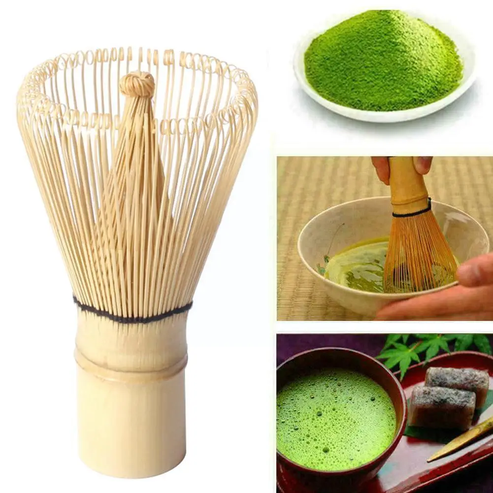 

Китайская чайная бамбуковая ложка для чая, Профессиональный измельчитель для порошка зеленого чая и церемонии, японские инструменты ручной работы, венчик, Бамбуковая щетка маття V2L9