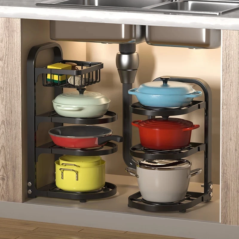 Kitchen Stainless Steel Thick Pot Rack Organizer Sewer Special Pot Storage Cookware Holders Adjustable Counter Cabinet Rack
Kitchen Stainless Steel Thick Pot Rack Organizer Sewer Special Pot Storage Cookware Holders Adjustable Counter Cabinet Rack
