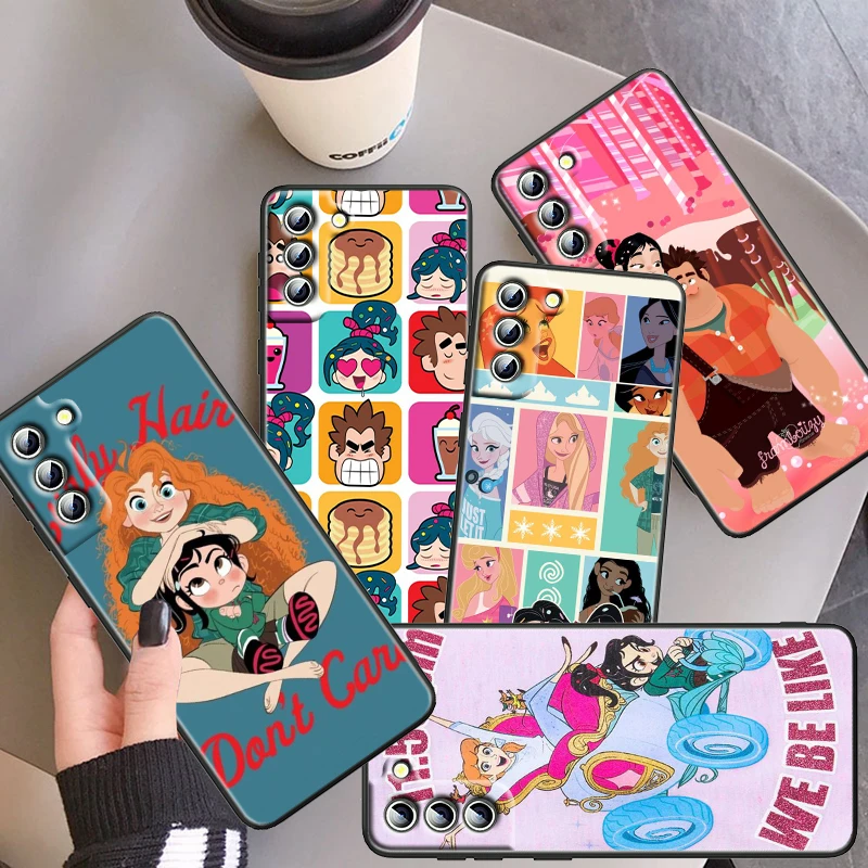 

Disney Wreck-It Ralph Case For Samsung Galaxy S22 S21 S20 FE S10 S10E S9 S8 Plus Ultra Pro Lite S7 Edge Black Phone Cover