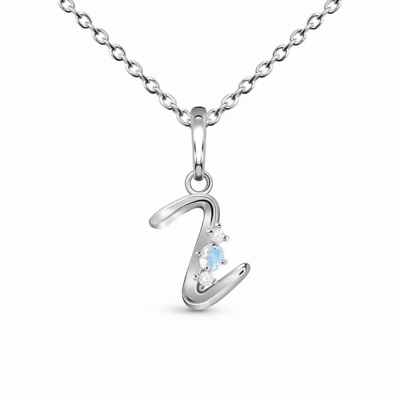 Hot Sale S925 Sterling Silver Letter Z Moonlight Stone Pendant Necklace Women's Fashion Versatile Luxury Fine Jewelry
Hot Sale S925 Sterling Silver Letter Z Moonlight Stone Pendant Necklace Women's Fashion Versatile Luxury Fine Jewelry