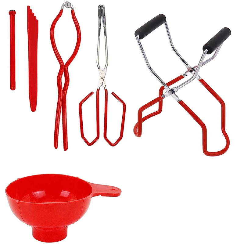 Canning Kit, Canning Pliers, Non-Slip Can Lifting Pliers, Can Tool, Kitchen Tool Anti-Scald Clamp Set
Canning Kit, Canning Pliers, Non-Slip Can Lifting Pliers, Can Tool, Kitchen Tool Anti-Scald Clamp Set