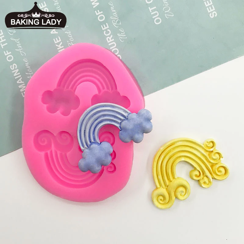 Rainbow Fondant Cake Silicone Chocolate Biscuits Mould Soap Candle Pastry Ice Cube Molds DIY Cake Decoration Clay Mold Tools
Rainbow Fondant Cake Silicone Chocolate Biscuits Mould Soap Candle Pastry Ice Cube Molds DIY Cake Decoration Clay Mold Tools