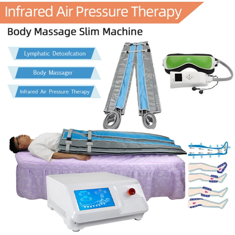 

Pressoterapia Beauty Equipment Air Pressure Cellulite Removal Slimming Lymph Drainage Eye Massage Boots Eye Massage Suit Salon