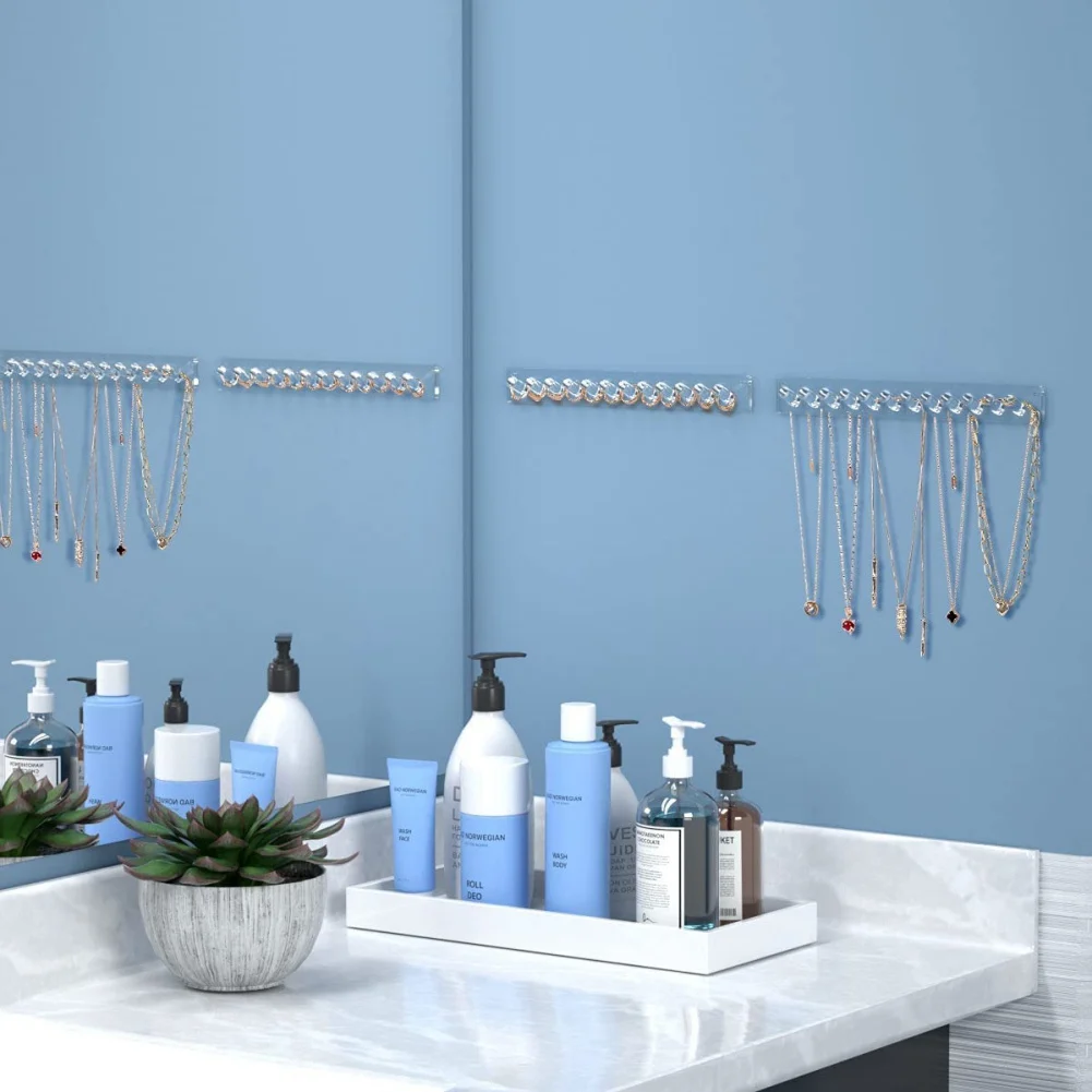 Wall Mount Acrylic Necklace Organizer Hanging Jewelry Organizers Jewelry Organizer With Hooks Necklace Holder Save Space
Wall Mount Acrylic Necklace Organizer Hanging Jewelry Organizers Jewelry Organizer With Hooks Necklace Holder Save Space