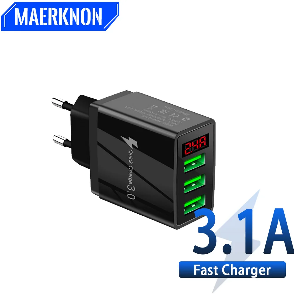 Quick Charger 3.0 Multi-Port USB Charger For iphone Samsung Tablet EU US Plug Wall Fast Charging Mobile Phone Charger Adapter
Quick Charger 3.0 Multi-Port USB Charger For iphone Samsung Tablet EU US Plug Wall Fast Charging Mobile Phone Charger Adapter
