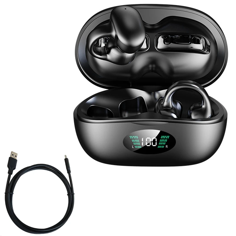 Bone Conduction Headphones TWS Wireless Headphones Bluetooth 5.3 Earphones Earclip Earbuds Sports HIFI Bass Headsets
Bone Conduction Headphones TWS Wireless Headphones Bluetooth 5.3 Earphones Earclip Earbuds Sports HIFI Bass Headsets