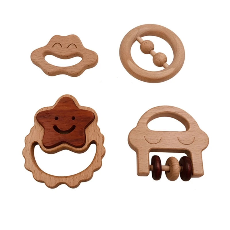 Baby Teether Wooden Ring Rattle Nursing Chewing Teething Toy Bracelet Soother QX2D
Baby Teether Wooden Ring Rattle Nursing Chewing Teething Toy Bracelet Soother QX2D
