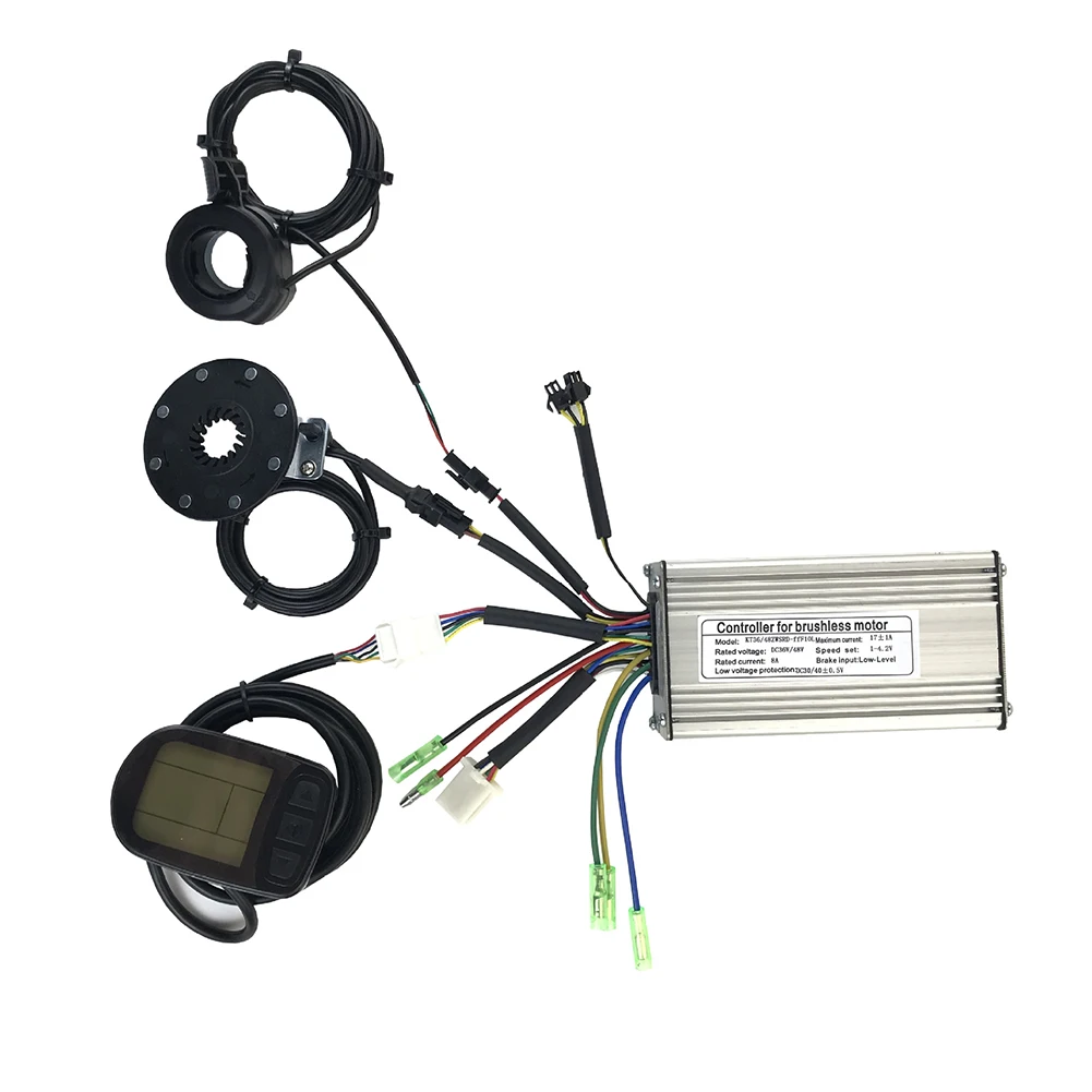 E-Bike KT 36V/48V 350W 17A Ordinary Controller+LCD5 Display+8 Sensor+Thumb Throttle For 350W KT Series Brushless Hub Motor
E-Bike KT 36V/48V 350W 17A Ordinary Controller+LCD5 Display+8 Sensor+Thumb Throttle For 350W KT Series Brushless Hub Motor