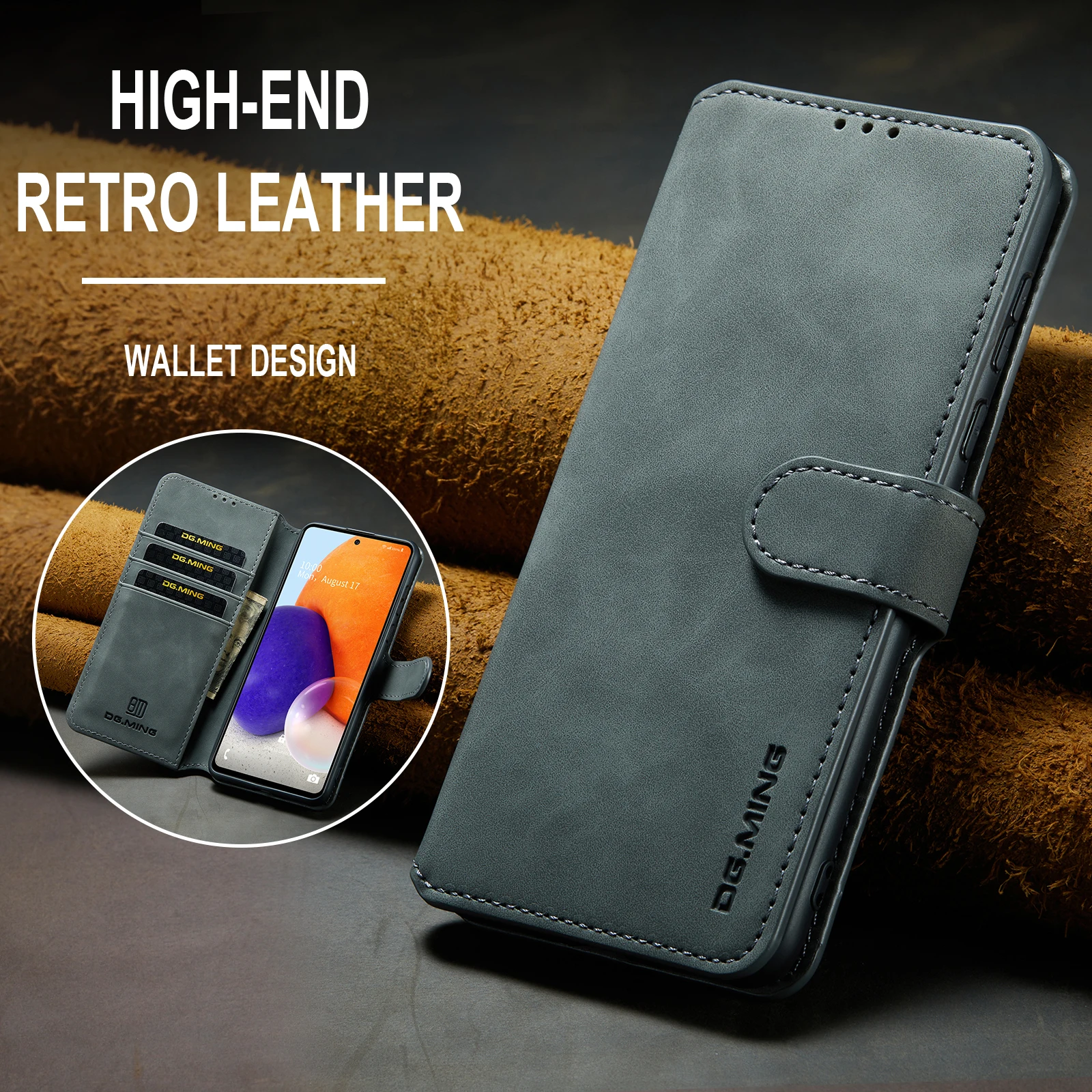 Luxury Wallet Leather Case For Samsung Galaxy A73 A53 A33 A13 A72 A52 A42 A32 A22 A12 A31 A21S Flip Phone Protective Cover
Luxury Wallet Leather Case For Samsung Galaxy A73 A53 A33 A13 A72 A52 A42 A32 A22 A12 A31 A21S Flip Phone Protective Cover