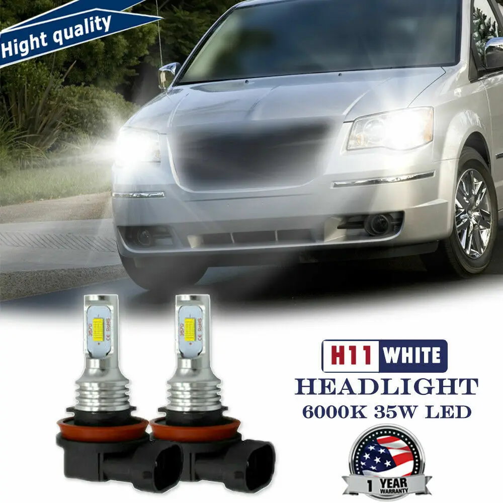 New 2x H11 35W Clear White LED Headlight Bulbs Fit Chrysler Town & Country 08-16
New 2x H11 35W Clear White LED Headlight Bulbs Fit Chrysler Town & Country 08-16