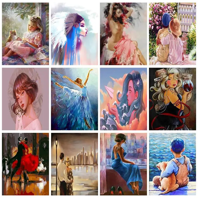 CHENISTORY Acrylic Painting By Numbers Adults Crafts Figures Woman Kids Coloring On Numbers Wall Decors On Canvas Gift
CHENISTORY Acrylic Painting By Numbers Adults Crafts Figures Woman Kids Coloring On Numbers Wall Decors On Canvas Gift