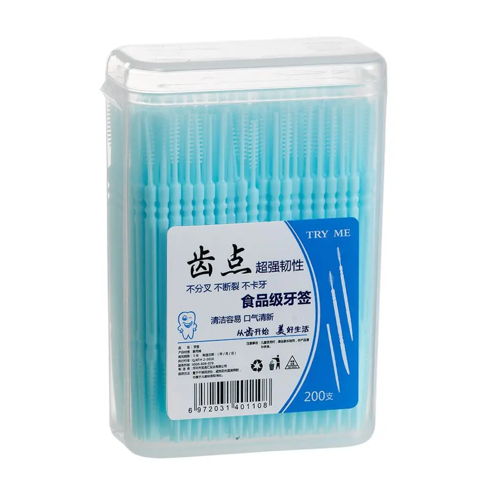 200Pcs Double-headed Disposable Dental Flosser Interdental Brush Teeth Stick Toothpicks Floss Pick Oral Gum Teeth Cleaning Care
200Pcs Double-headed Disposable Dental Flosser Interdental Brush Teeth Stick Toothpicks Floss Pick Oral Gum Teeth Cleaning Care