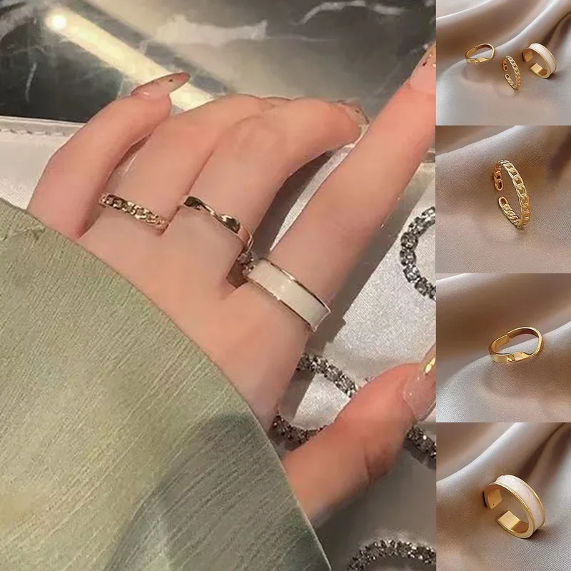 Personality Creative Three Piece Opening Rings for Women Fashion Korean Jewelry Wedding Party Unusual Rings
Personality Creative Three Piece Opening Rings for Women Fashion Korean Jewelry Wedding Party Unusual Rings