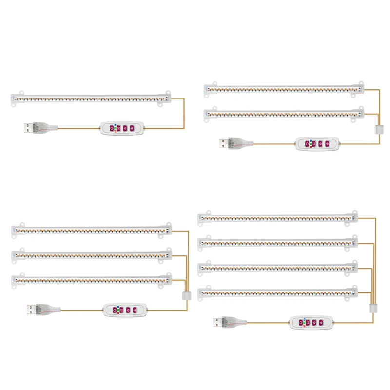 Sunlight Plant Grow Light Full Spectrum LED Grow Light Strips 5V Dimmable Plant Growing Lamp With Timer For Grow Light
Sunlight Plant Grow Light Full Spectrum LED Grow Light Strips 5V Dimmable Plant Growing Lamp With Timer For Grow Light