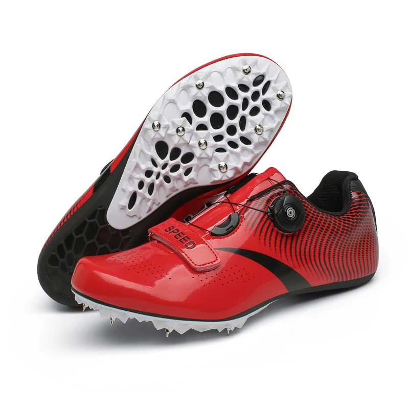 Men 8 Spike-pins Track Field Short Running Training Sneakers BOA Buckle Professional Athletics Cleats Competition Sprint Shoes
Men 8 Spike-pins Track Field Short Running Training Sneakers BOA Buckle Professional Athletics Cleats Competition Sprint Shoes