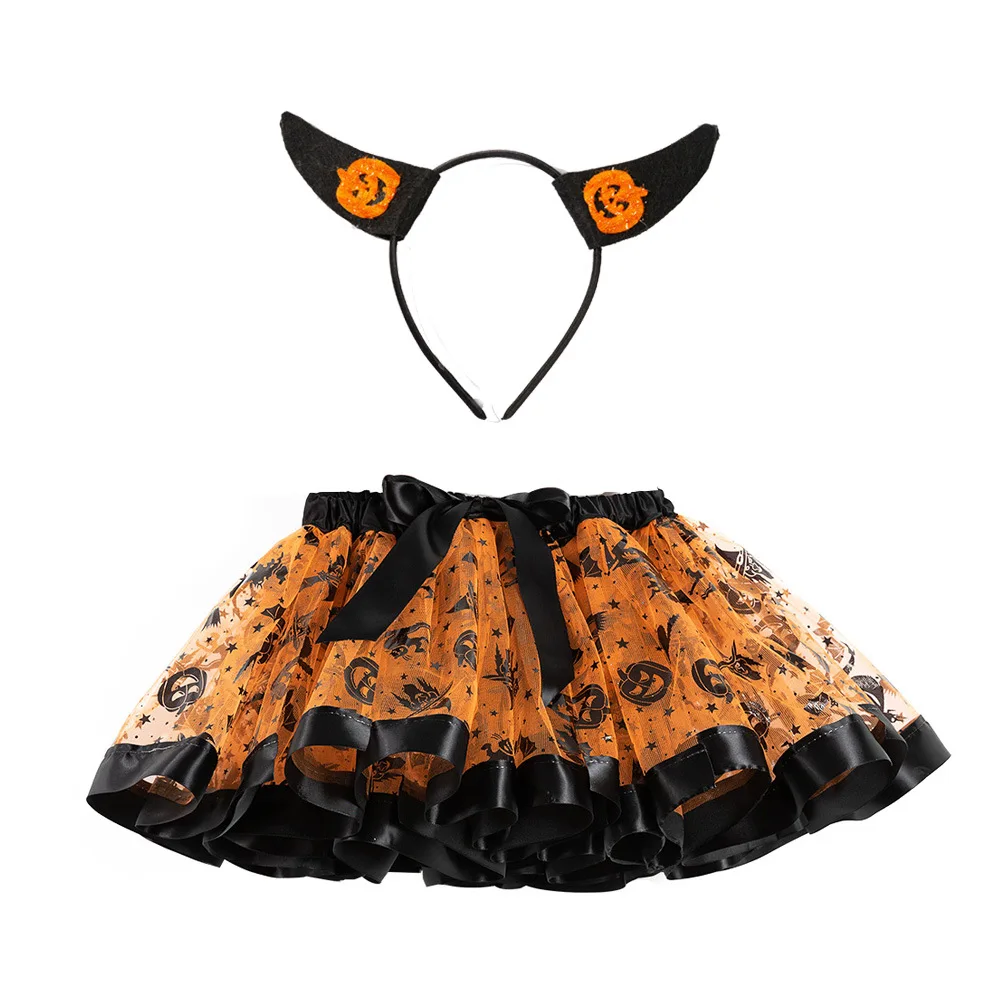 Halloween Girls Polka Dot Tutu Skirts Spider Ghost Pumpkin Tulle Dress with Witch Headband Clown Cosplay Costumes
Halloween Girls Polka Dot Tutu Skirts Spider Ghost Pumpkin Tulle Dress with Witch Headband Clown Cosplay Costumes