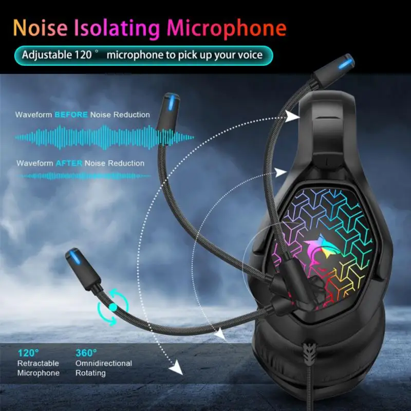 Comfortable Colorful Headphone Anti-violent Distortion With Microphone Head-mounted Gaming Headset For Switch/for /pc Abs
Comfortable Colorful Headphone Anti-violent Distortion With Microphone Head-mounted Gaming Headset For Switch/for /pc Abs