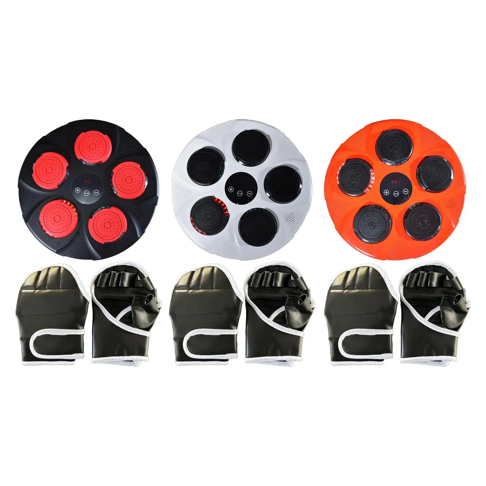 Музыкальная боксерская машина, электронная боксерская мишень, подсвеченный мешок с песком, настенное крепление для детей, музыкальная бокс...