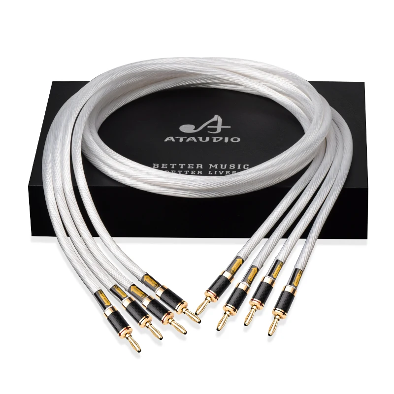 ATAUDIO HIFI speaker Audio Cable HIFI 5N Single crystal copper OCC Silver-plated Speaker Cable
ATAUDIO HIFI speaker Audio Cable HIFI 5N Single crystal copper OCC Silver-plated Speaker Cable
