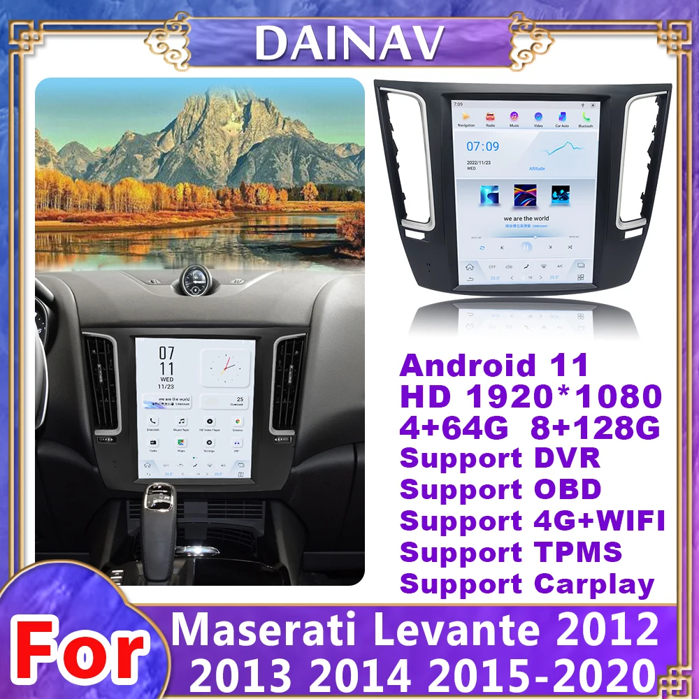 12.1 Inch Android11 Qualcomm Car Radio For Maserati Levante 2012-2020 Full screen Auto GPS Navigation Multimedia Carplay 8+256G
12.1 Inch Android11 Qualcomm Car Radio For Maserati Levante 2012-2020 Full screen Auto GPS Navigation Multimedia Carplay 8+256G