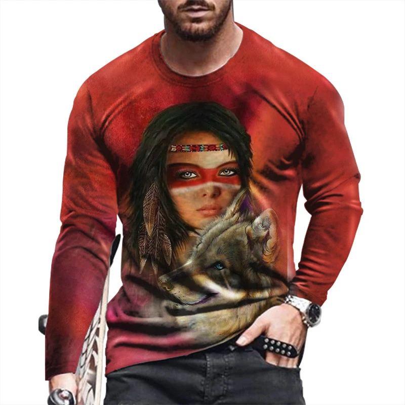 Hot Sale Indians Culture Printed Tshirt Summer Men 3D T-shirt Casual O-Neck Llong Sleeve Indians Pattern T Shirt Streetwear Tees
Hot Sale Indians Culture Printed Tshirt Summer Men 3D T-shirt Casual O-Neck Llong Sleeve Indians Pattern T Shirt Streetwear Tees