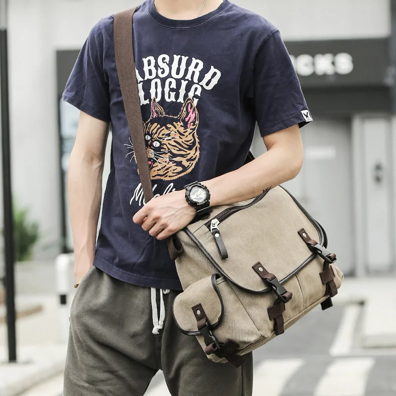 Postman bag fashion leisure student bag single shoulder cross bag Korean canvas bag men's single shoulder cross bag
Postman bag fashion leisure student bag single shoulder cross bag Korean canvas bag men's single shoulder cross bag
