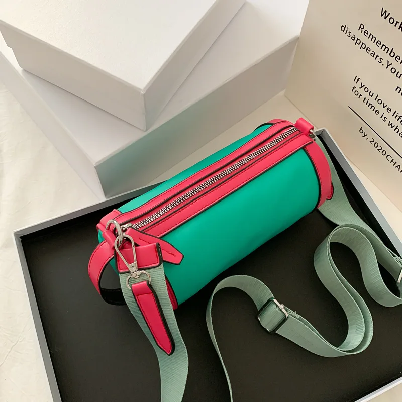 Women's Bag Contrast Barrel Bags Women's Leisure Sports Outdoor Shoulder Bags Online Celebrity Joker Simple Crossbody Bag Tide
Women's Bag Contrast Barrel Bags Women's Leisure Sports Outdoor Shoulder Bags Online Celebrity Joker Simple Crossbody Bag Tide