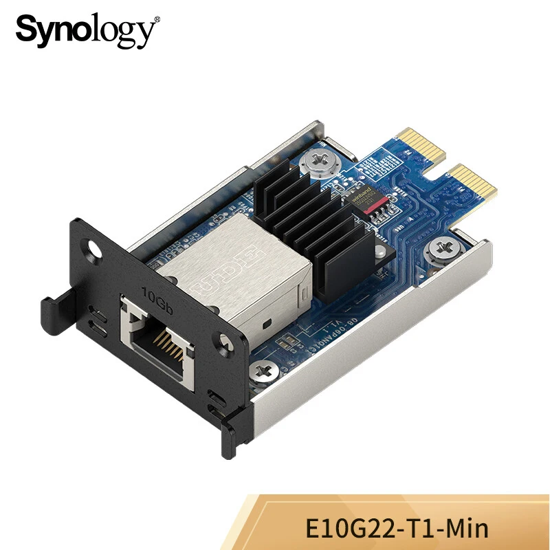 Synology E10G22-T1-Mini 10GbE SFP + плата расширения с 2 портами-10 Гбит реверсивный модуль для сетей Nas DS923 + DS723 + RS422 + DS1522 +
Synology E10G22-T1-Mini 10GbE SFP + плата расширения с 2 портами-10 Гбит реверсивный модуль для сетей Nas DS923 + DS723 + RS422 + DS1522 +