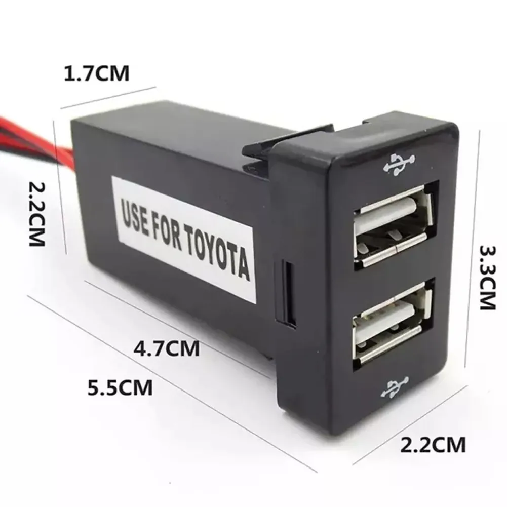 USB Charger Car Charger Charger Charger Function Dual USB Durable For Smart Phone For Toyota Socket 2 USB Port
USB Charger Car Charger Charger Charger Function Dual USB Durable For Smart Phone For Toyota Socket 2 USB Port