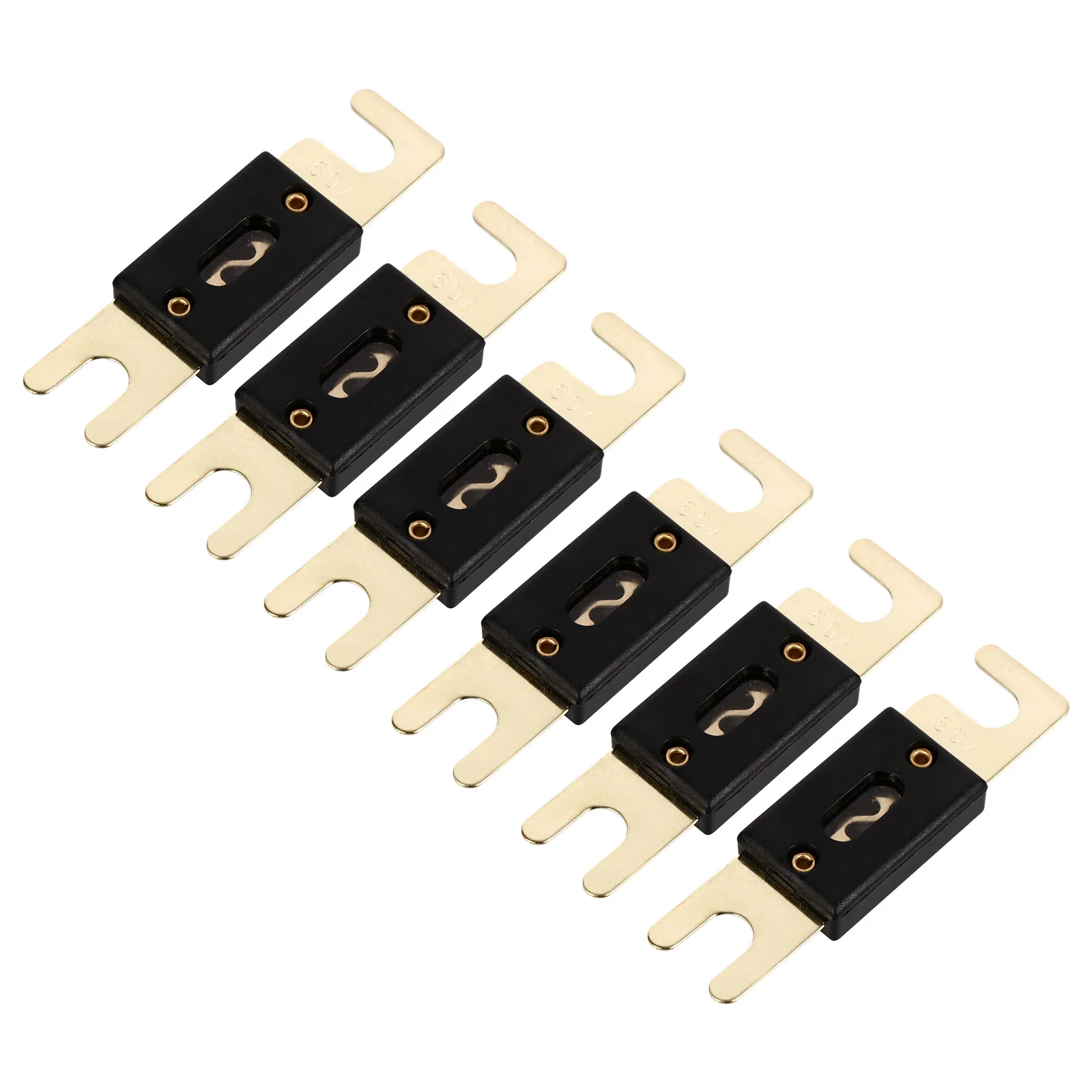 6 Pcs Fuse Holder Car Fuses 60A Automotive Audio Video System Tool Gold Plated Device Accessories Inline
6 Pcs Fuse Holder Car Fuses 60A Automotive Audio Video System Tool Gold Plated Device Accessories Inline