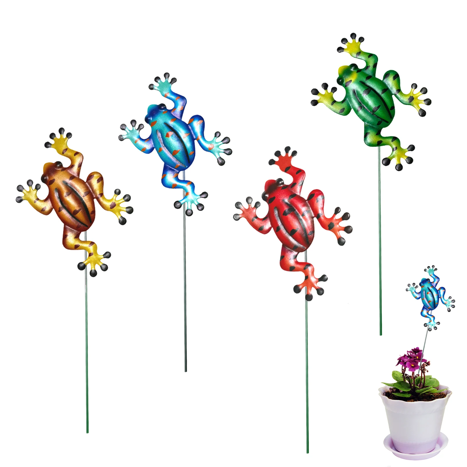 4pcs Frog Garden Decorations Indoor Outdoor Iron Frog Sculpture Art For Garden Flower Pot Outdoor Lawn Yard Patio Ground Decor
4pcs Frog Garden Decorations Indoor Outdoor Iron Frog Sculpture Art For Garden Flower Pot Outdoor Lawn Yard Patio Ground Decor