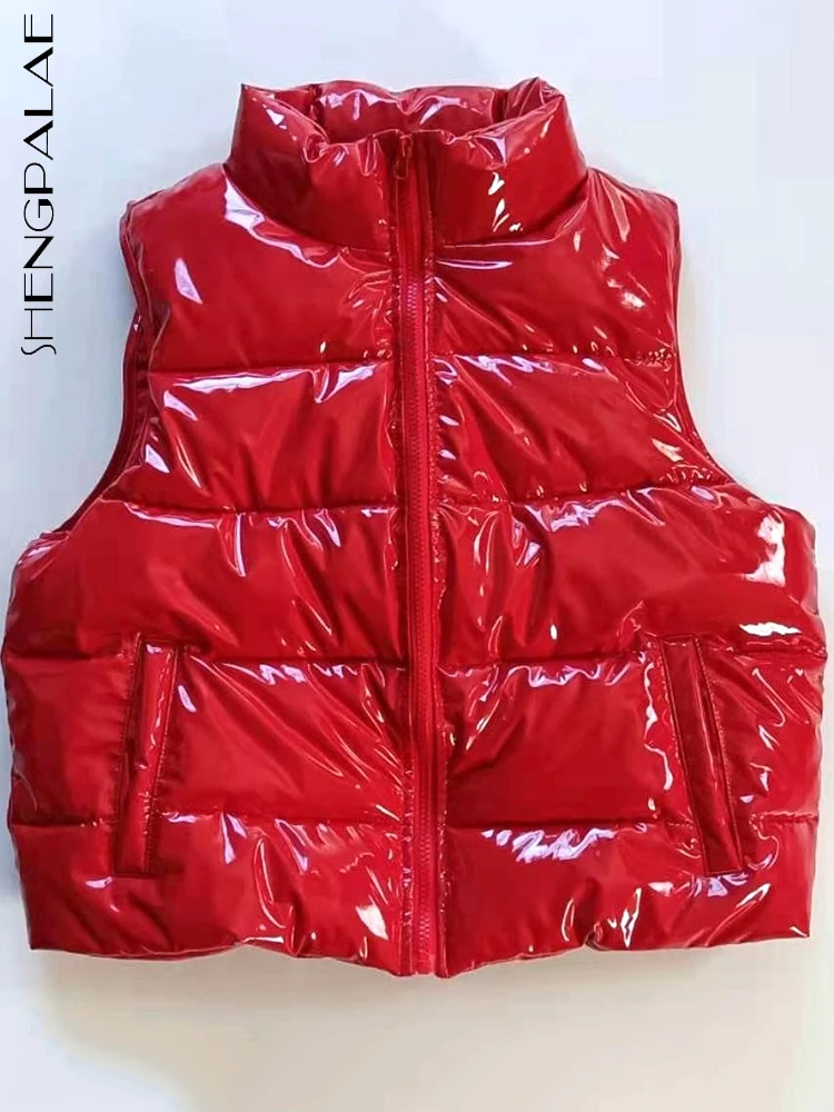 SHENGPALAE PU Zipper Fashion Contton Vest Women's Autumn 2022 Stand Collar Sleeveless Loose Coats Solid Color Waistcoat 5W590
SHENGPALAE PU Zipper Fashion Contton Vest Women's Autumn 2022 Stand Collar Sleeveless Loose Coats Solid Color Waistcoat 5W590