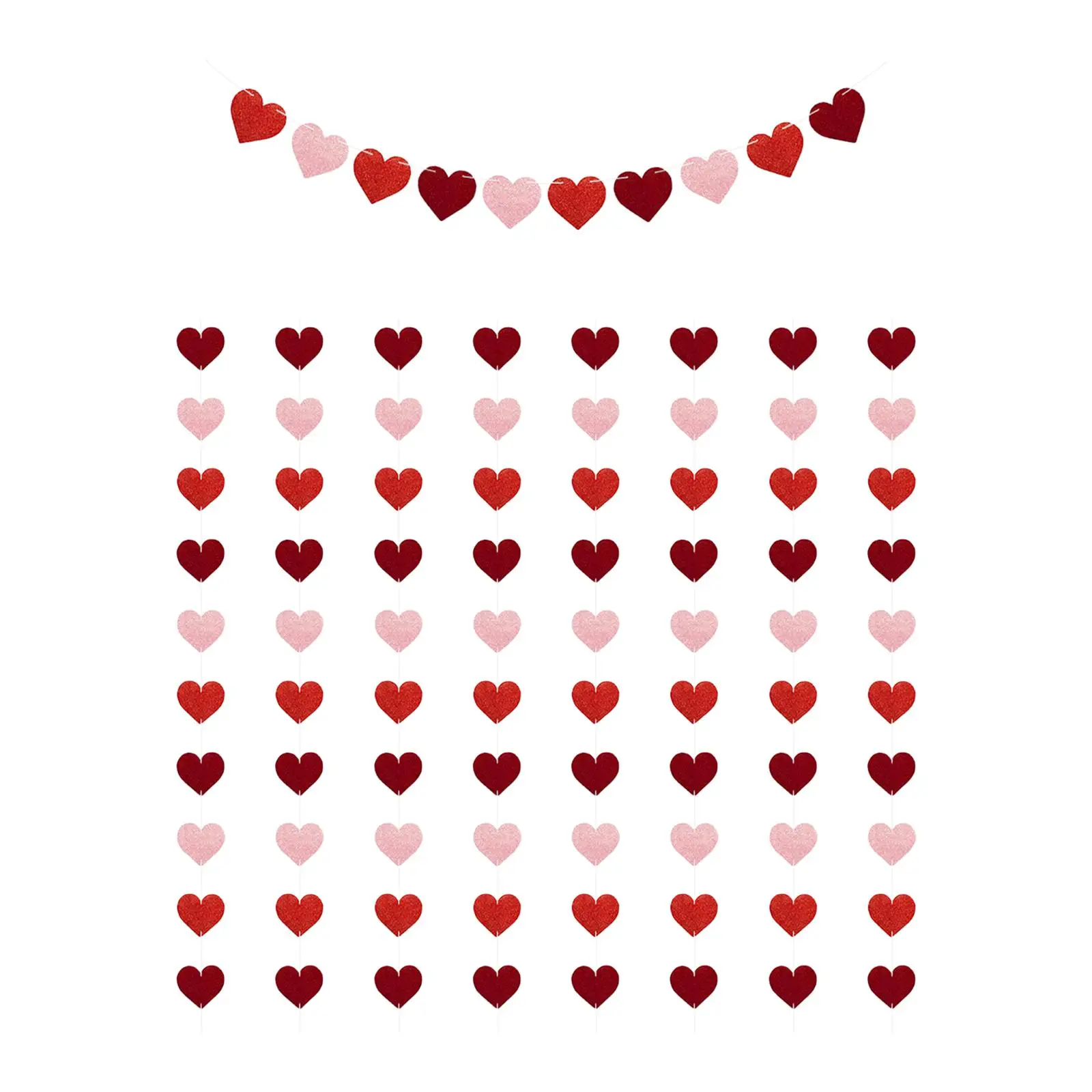 9pcs Heart Banner Door Garland Decor for Festival Valentine's Day Anniversary Wedding Birthday Props Home
9pcs Heart Banner Door Garland Decor for Festival Valentine's Day Anniversary Wedding Birthday Props Home