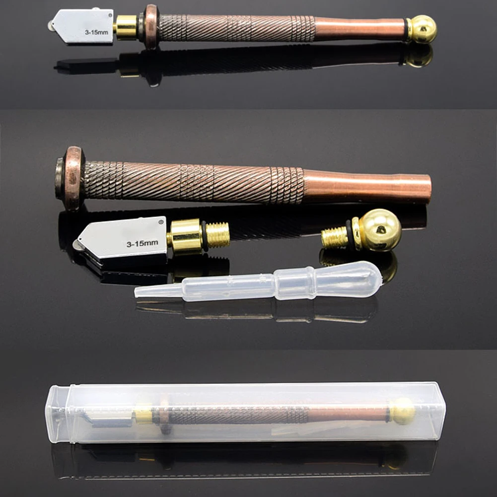 1pc 175mm Diamond Glass Cutter Alloy Glasses Cutting Knife Tile Mirror Hand Cutting Tools For 3-15mm Cut Thickness
1pc 175mm Diamond Glass Cutter Alloy Glasses Cutting Knife Tile Mirror Hand Cutting Tools For 3-15mm Cut Thickness