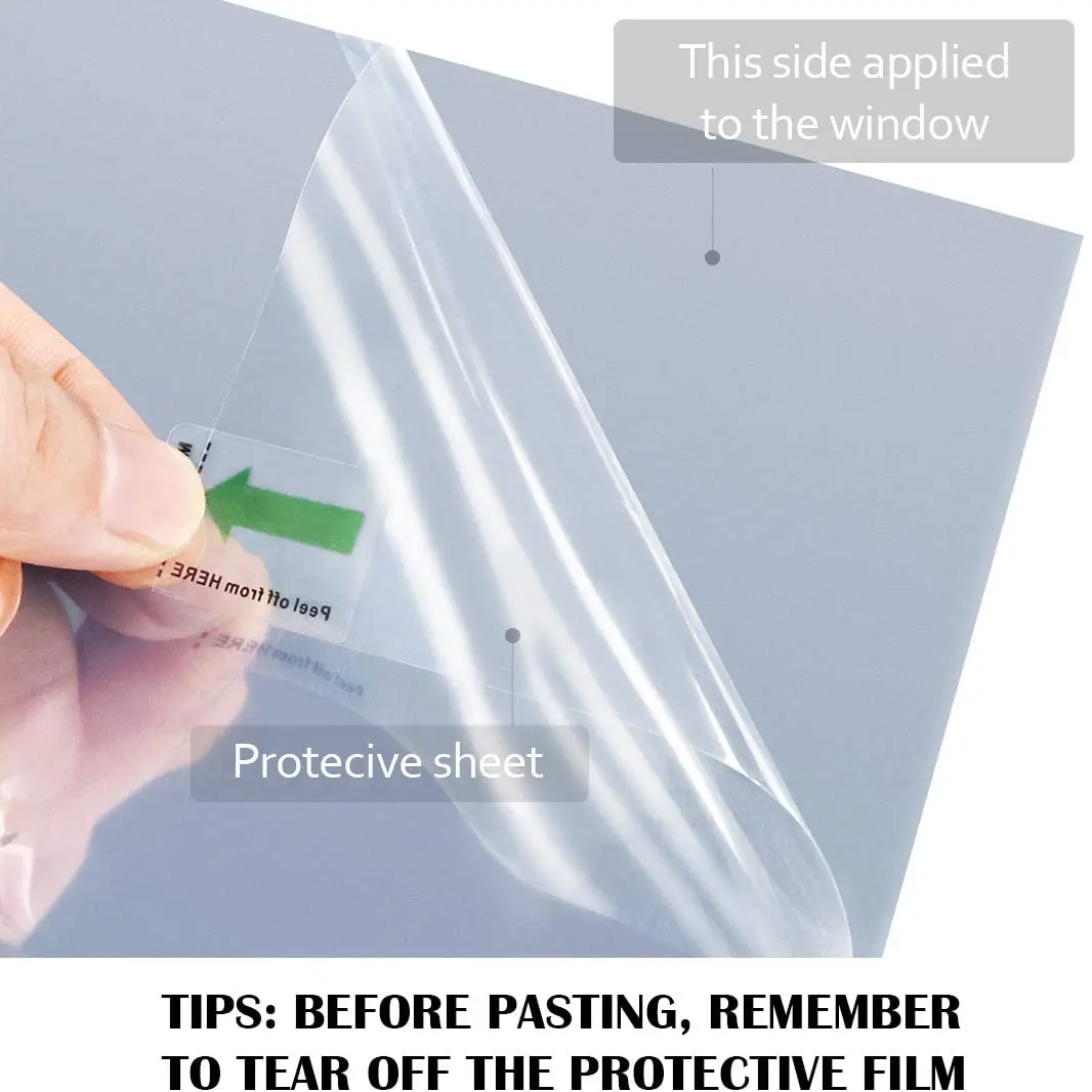 Window Film One Way Mirror Film Daytime Privacy Static Non-Adhesive Decorative Heat Control Anti UV Window Tint for Home Office
Window Film One Way Mirror Film Daytime Privacy Static Non-Adhesive Decorative Heat Control Anti UV Window Tint for Home Office