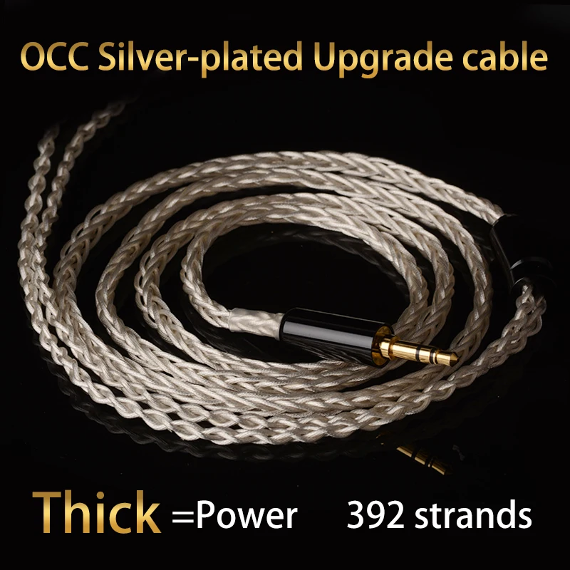 Yongse Upgrade Cable Single Crystal Copper Plated With Silver 2.5mm/3.5mm/4,4mm Balanced for Player Earphones kato aria timeless
Yongse Upgrade Cable Single Crystal Copper Plated With Silver 2.5mm/3.5mm/4,4mm Balanced for Player Earphones kato aria timeless
