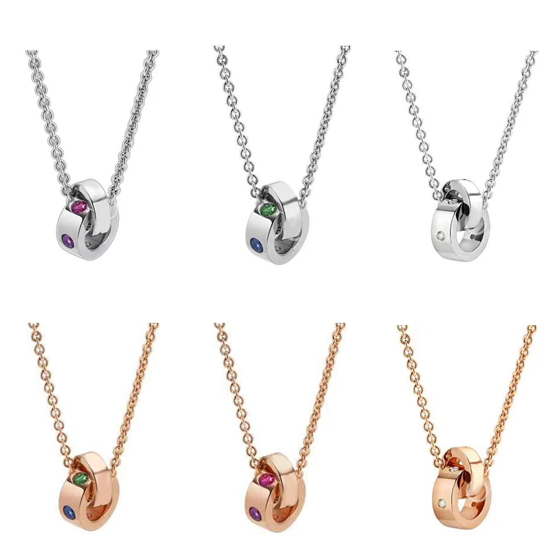 Bulgarian Double Ring Series Ladies Necklace Simple Double Ring Necklace Round Necklace Girlfriend Gift Jewelry Pendant Necklace
Bulgarian Double Ring Series Ladies Necklace Simple Double Ring Necklace Round Necklace Girlfriend Gift Jewelry Pendant Necklace