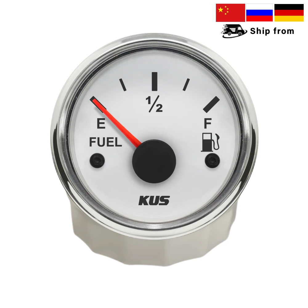 KUS Universal 2" 52mm Car Motorcycle Yacht Boat Fuel Level Meter Gauge 0-190ohm 240-33ohm with Red and Yellow available12V 24V
KUS Universal 2" 52mm Car Motorcycle Yacht Boat Fuel Level Meter Gauge 0-190ohm 240-33ohm with Red and Yellow available12V 24V