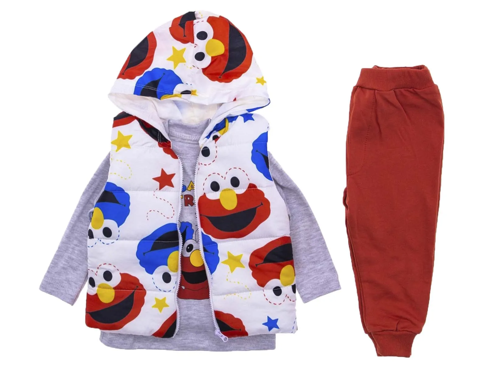Hippie Cookie Monster Printed Hooded Long Sleeve Cotton Multicolor 3-Piece Baby Suit
Hippie Cookie Monster Printed Hooded Long Sleeve Cotton Multicolor 3-Piece Baby Suit