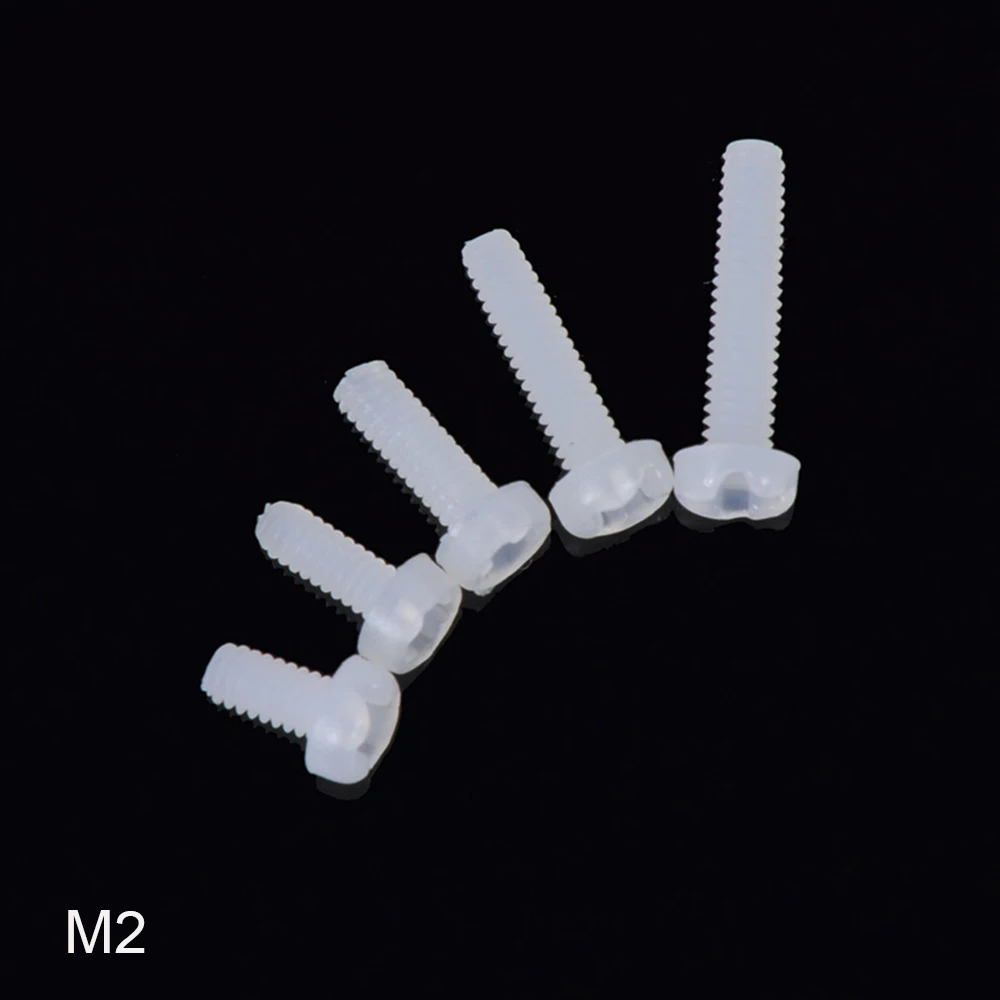 50pcs Nylon Screws M2*4,M2*5,M2*6,M2*8,M2*10 DIY Handmade Production Plastic Fixing Model Tool Insulation Anti Corrosion
50pcs Nylon Screws M2*4,M2*5,M2*6,M2*8,M2*10 DIY Handmade Production Plastic Fixing Model Tool Insulation Anti Corrosion