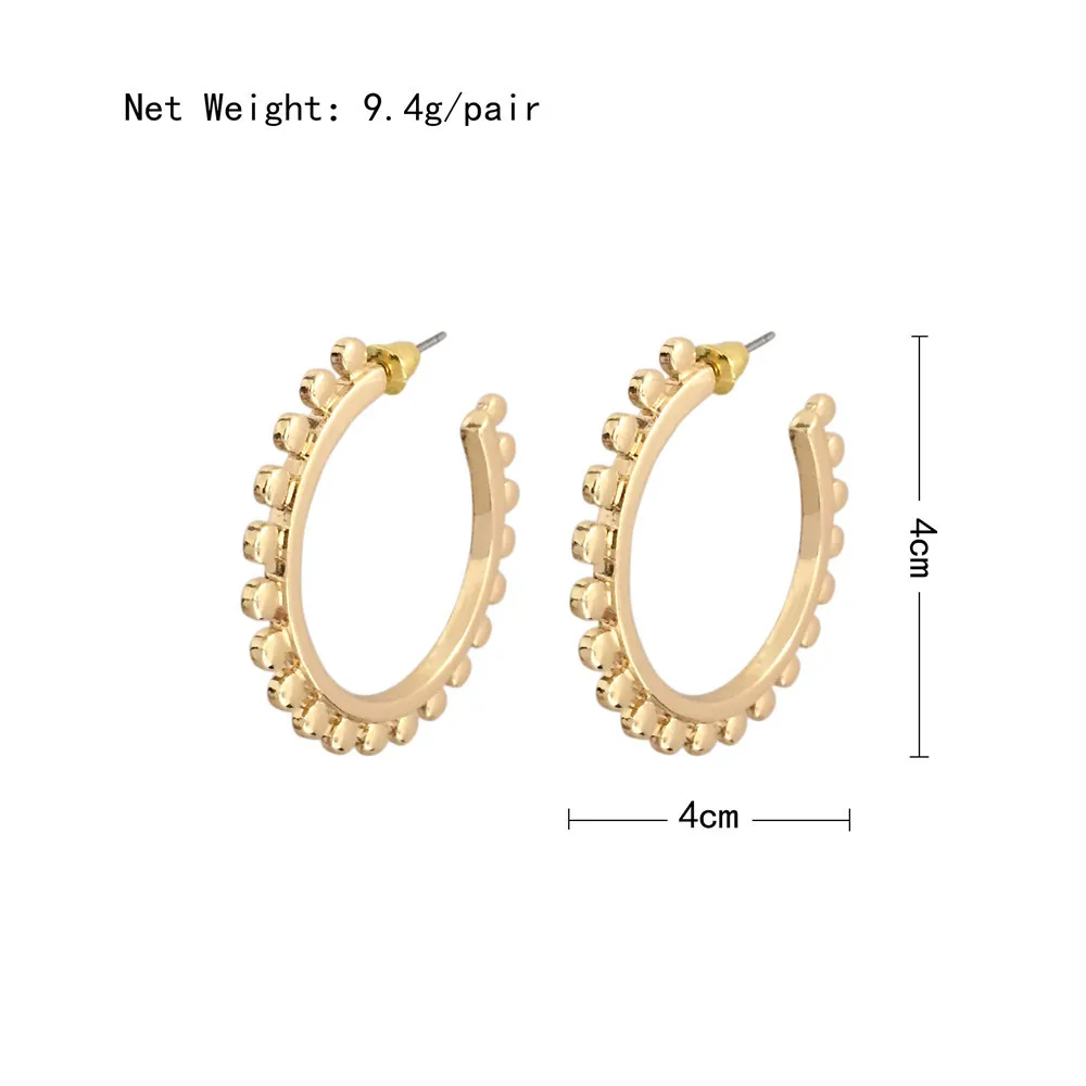 New Arrival Simple Hoop Earrings Gold Color Gear Shape Hoop Earrings for Women Wedding Party Christmas Gift
New Arrival Simple Hoop Earrings Gold Color Gear Shape Hoop Earrings for Women Wedding Party Christmas Gift