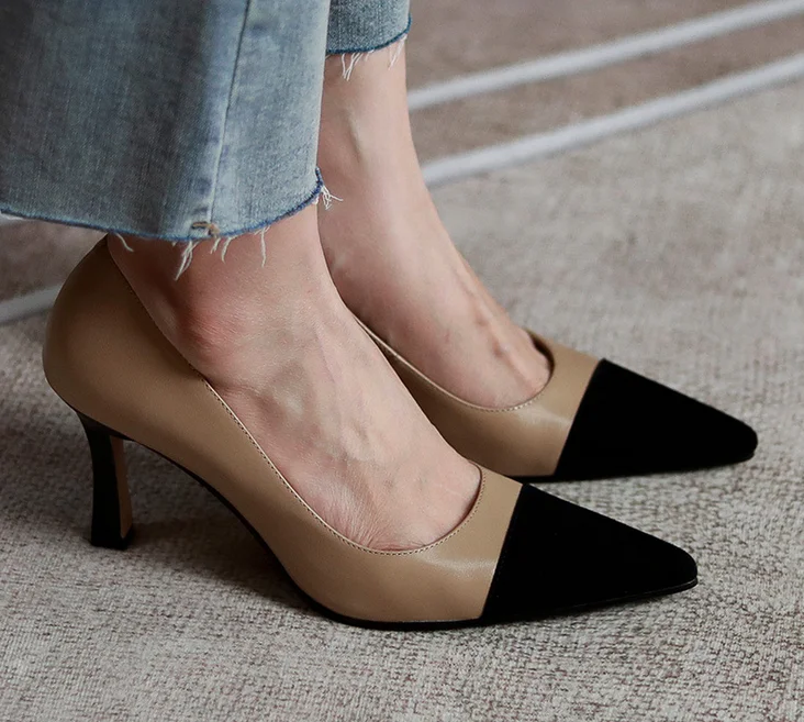 2021 New Women Genuine Leather High Hee Pumps Pointed Toe Work Shoes Office Career Elegant Pumps lady's shoes
2021 New Women Genuine Leather High Hee Pumps Pointed Toe Work Shoes Office Career Elegant Pumps lady's shoes