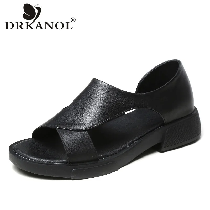DRKANOL 2021 Fashion Summer Shoes Women Sandals Open Toe Genuine Cow Leather Slip On Flat Heel Lazy Sandals Sandalias Mujer
DRKANOL 2021 Fashion Summer Shoes Women Sandals Open Toe Genuine Cow Leather Slip On Flat Heel Lazy Sandals Sandalias Mujer